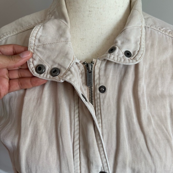 Splendid Oatmeal Utility Jacket - Picture 3 of 9